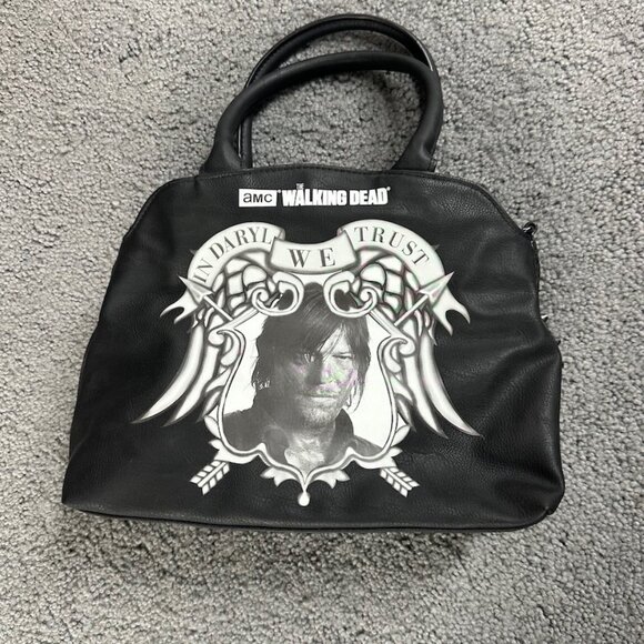 Officially licensed Walking Dead handbag with "In Daryl We Trust" on Front NWT - Picture 6 of 11